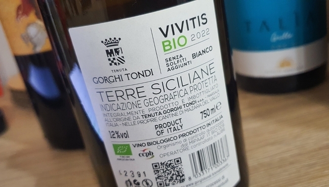 Gorghi Tondi | Vivitis BIO, bottiglia da 75cl